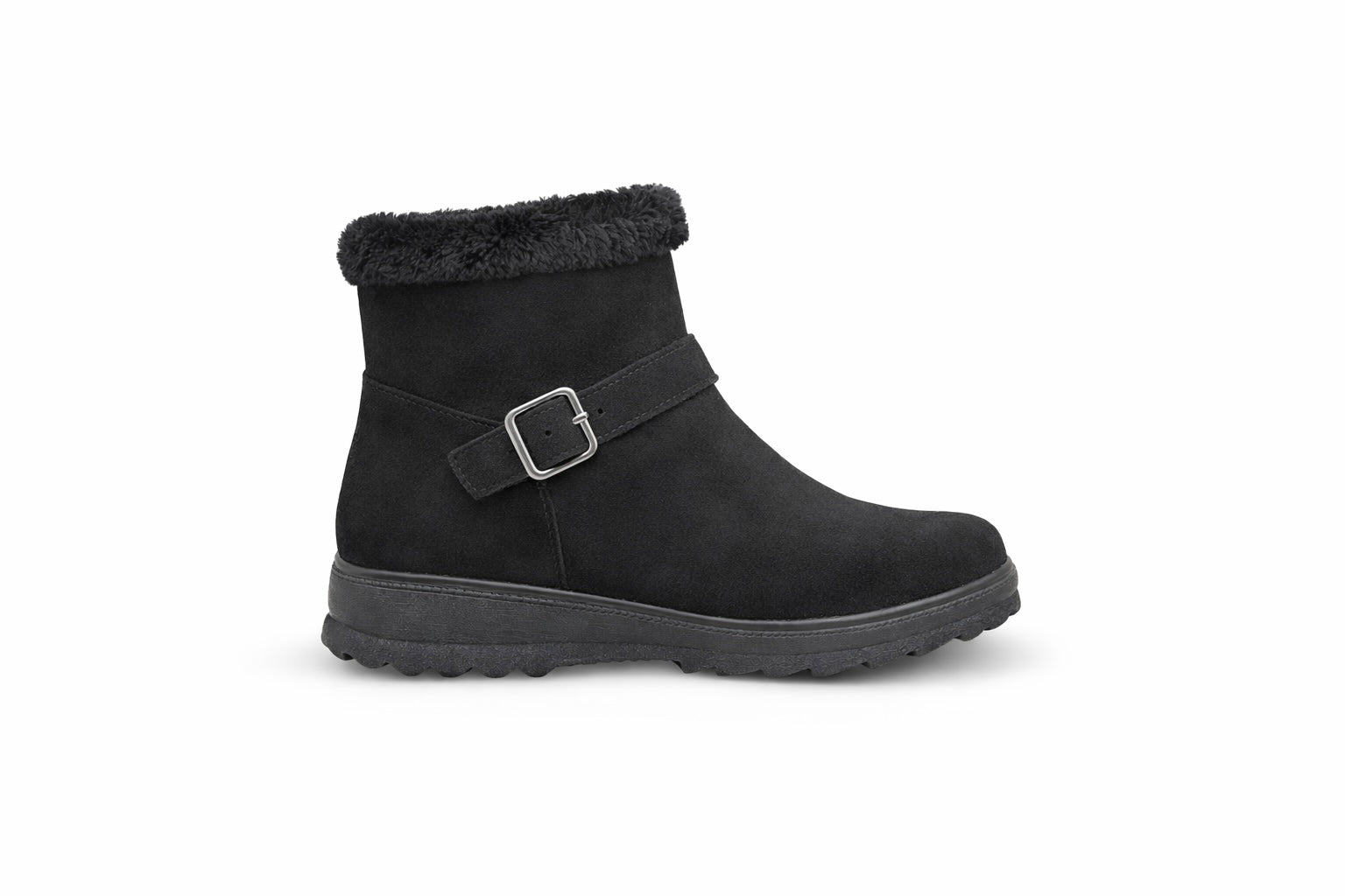 Costara Suede Fur Ankle Boots