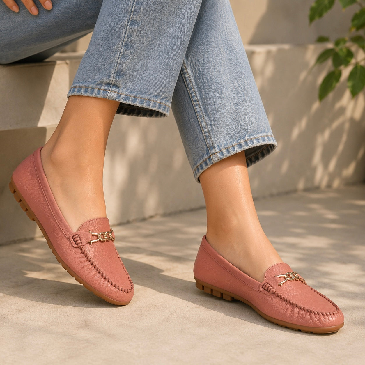 Kelly Leather Cushion Loafers - The Heels India