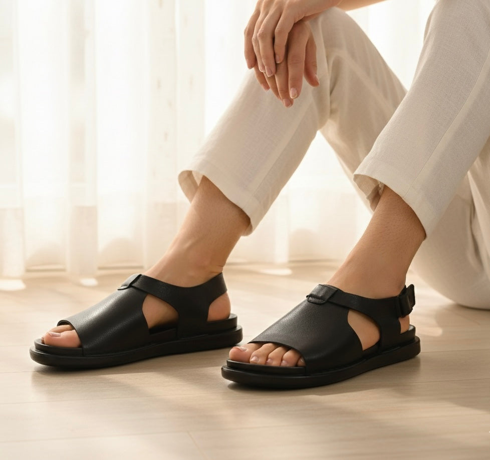 Luke Leather Sandals - The Heels India