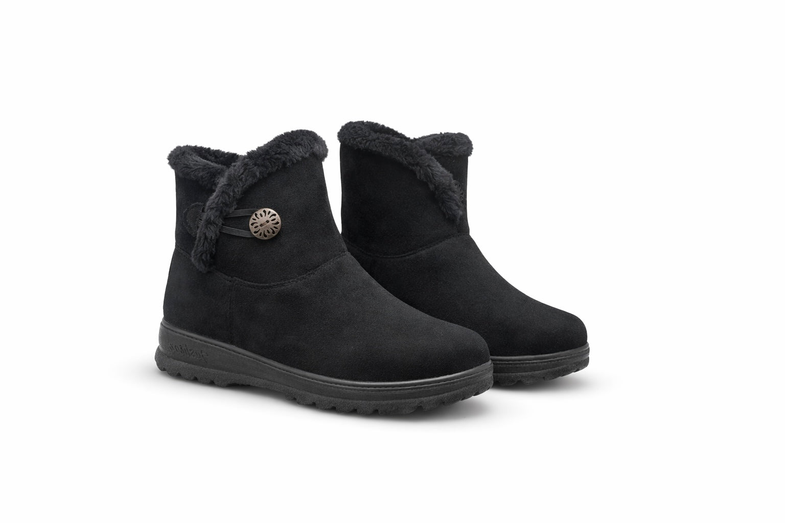 Belinda Suede Ankle Fur Boots