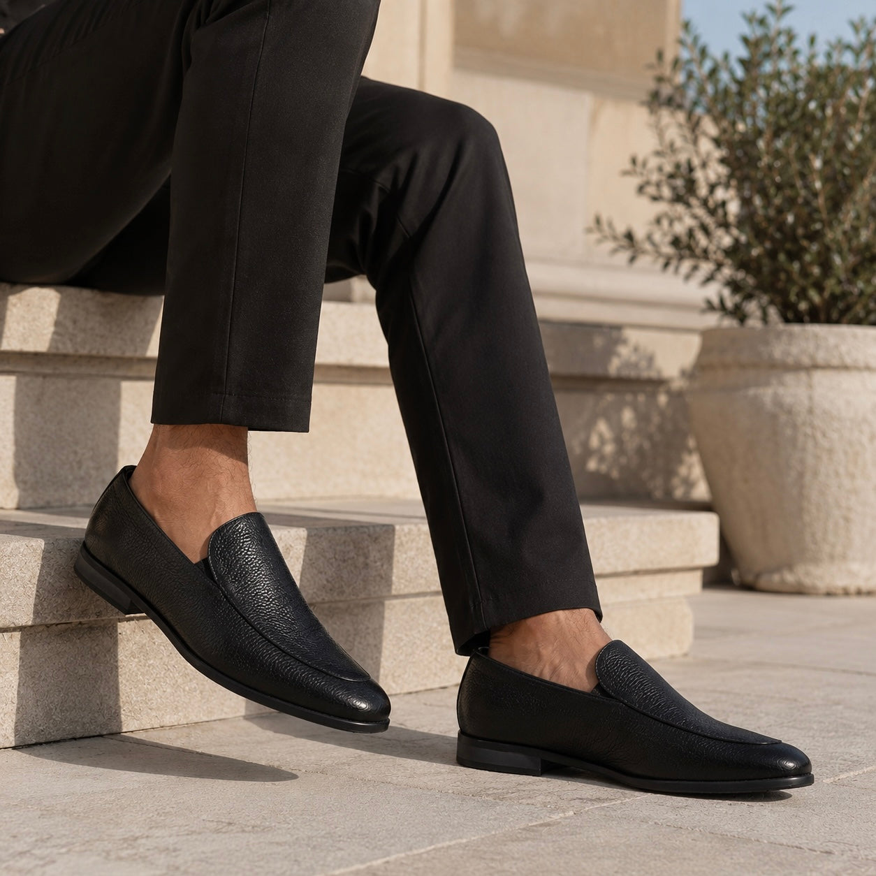 Ethan Pashmina Leather Penny Loafers - The Heels India