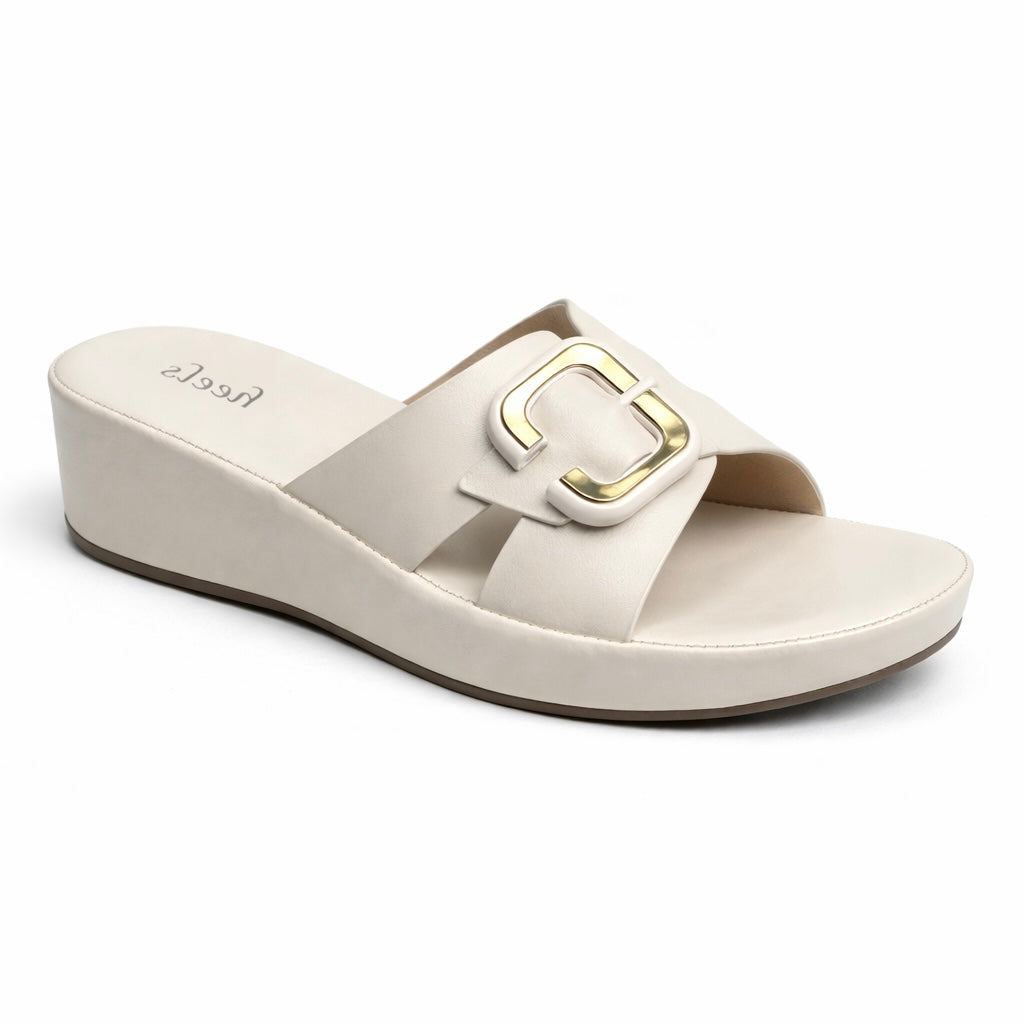 Lexi Premium Cushioned Wedge Sliders - The Heels India