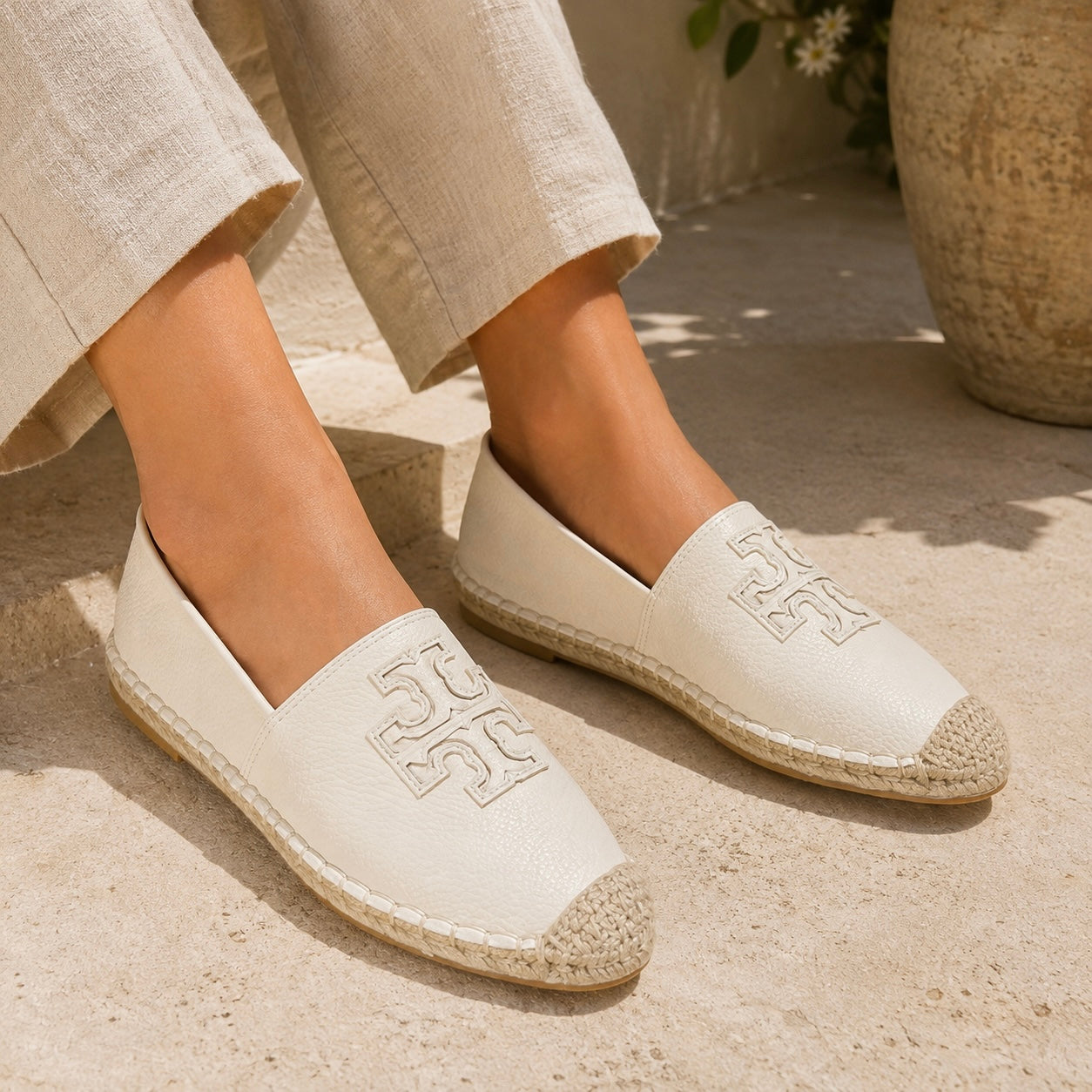 Zazu Cushioned Espadrille Slip On Loafers