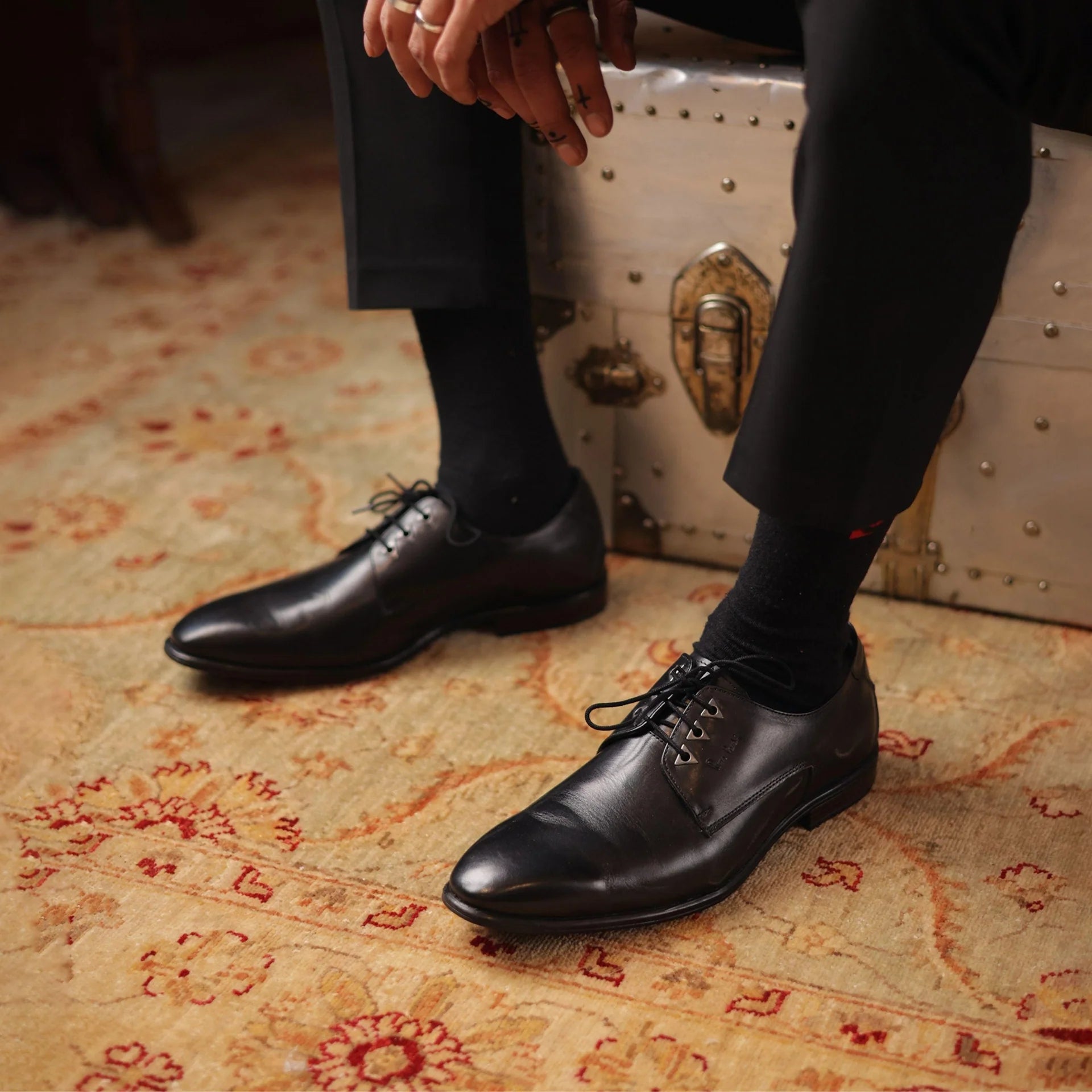 Tuscan Leather Plain Derby Lace Ups