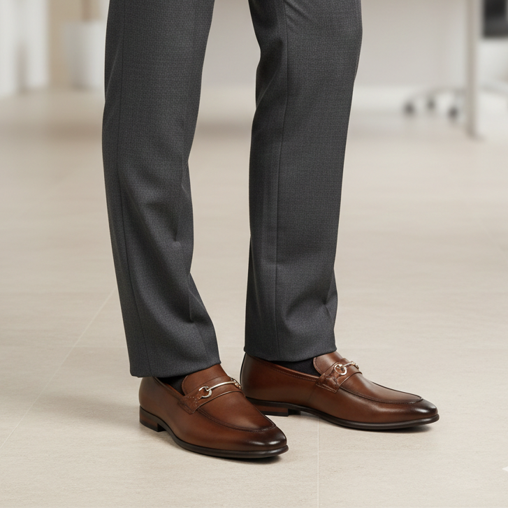 Militao Premium Leather Formal Moccasins - The Heels India