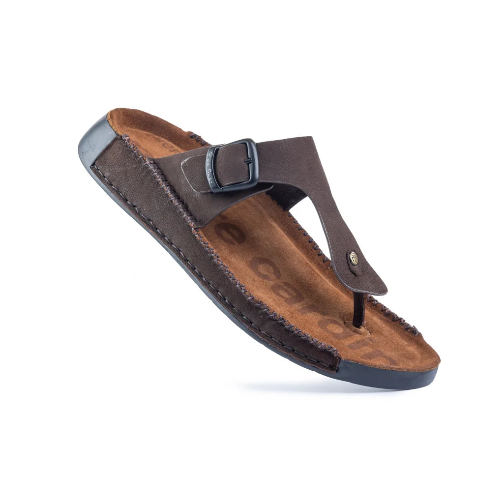 Riviera Leather Nubuck Thong Slippers