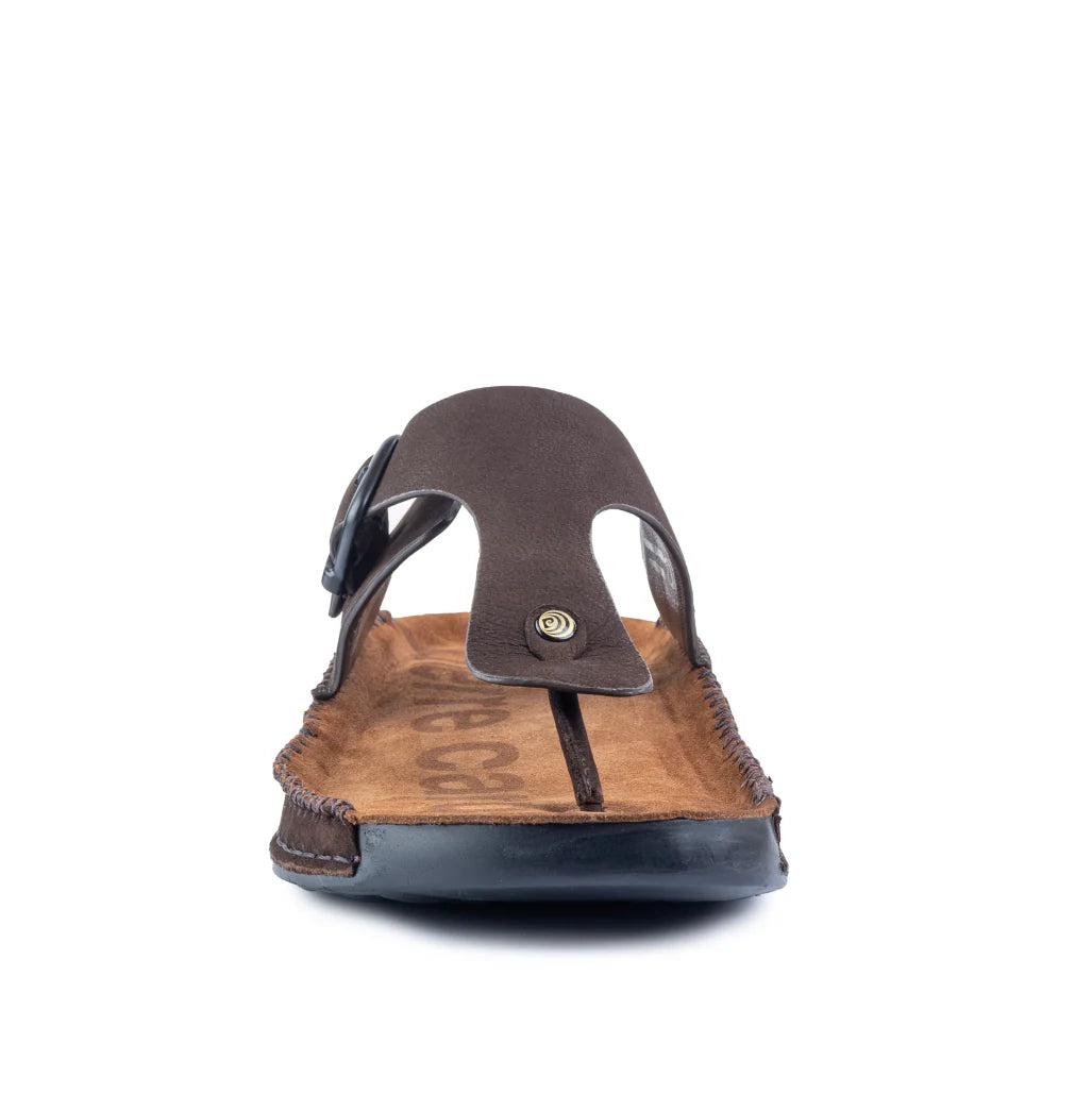 Riviera Leather Nubuck Thong Slippers