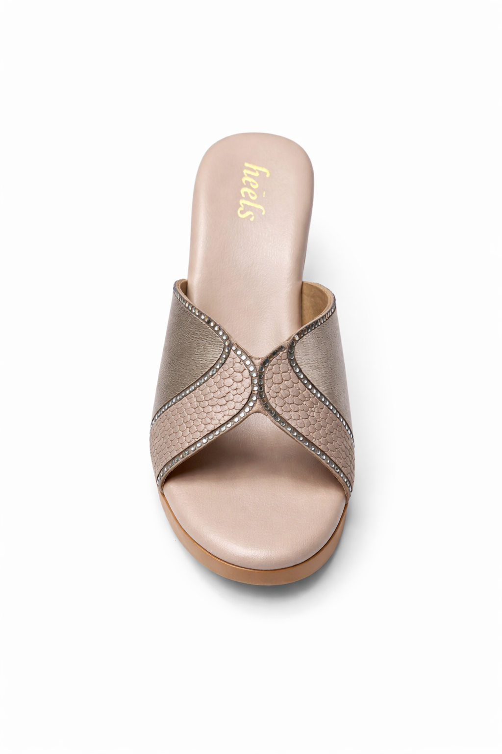 Silviya Bling Peep Toe Wedge Platform Heels - The Heels India