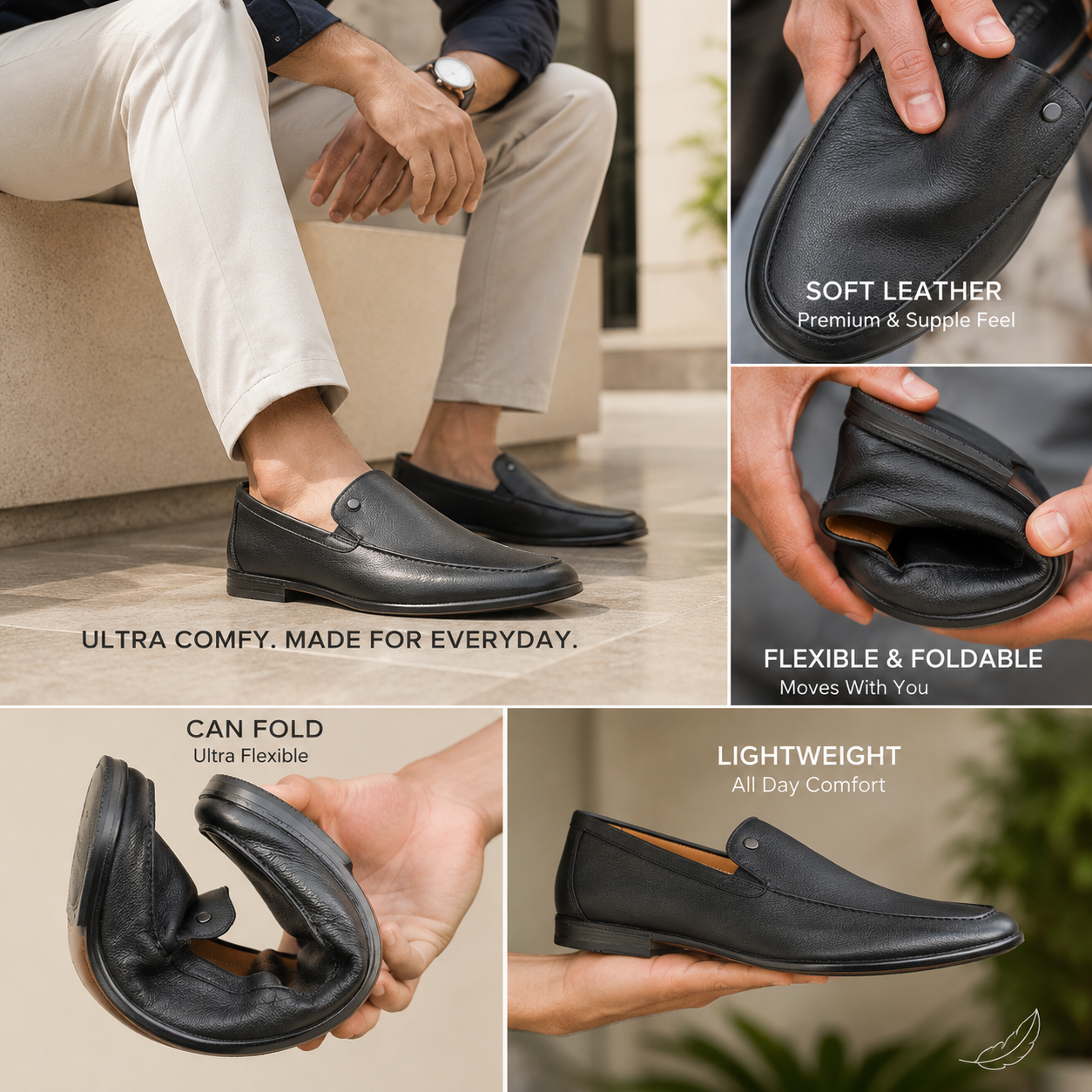 Sandro Premium Soft Leather Loafers