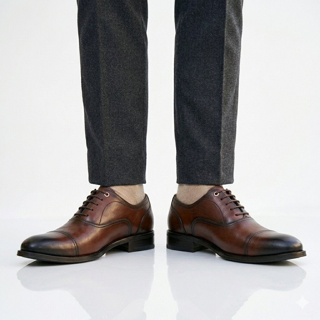 Laurent Premium Leather Oxfords - The Heels India