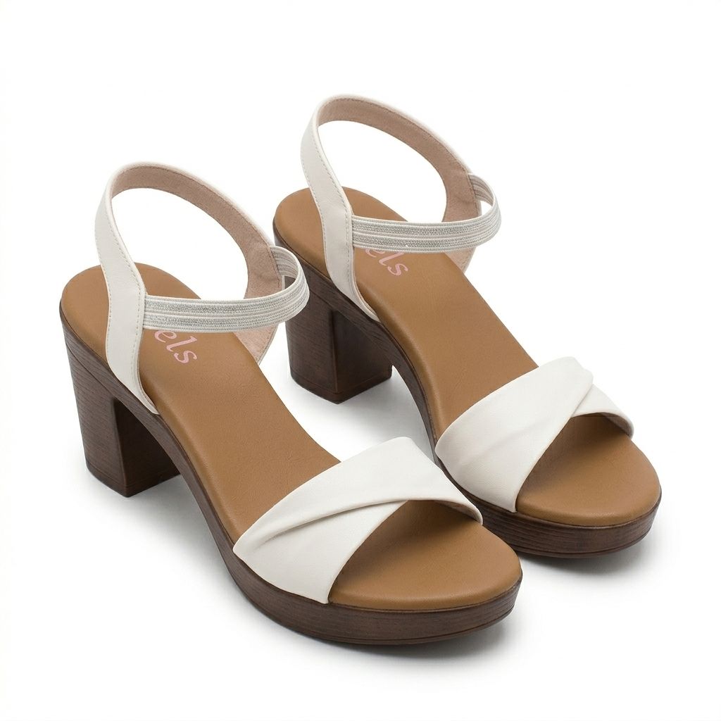 Jessica Platform Peep Toe Block Heel Sandals - The Heels India