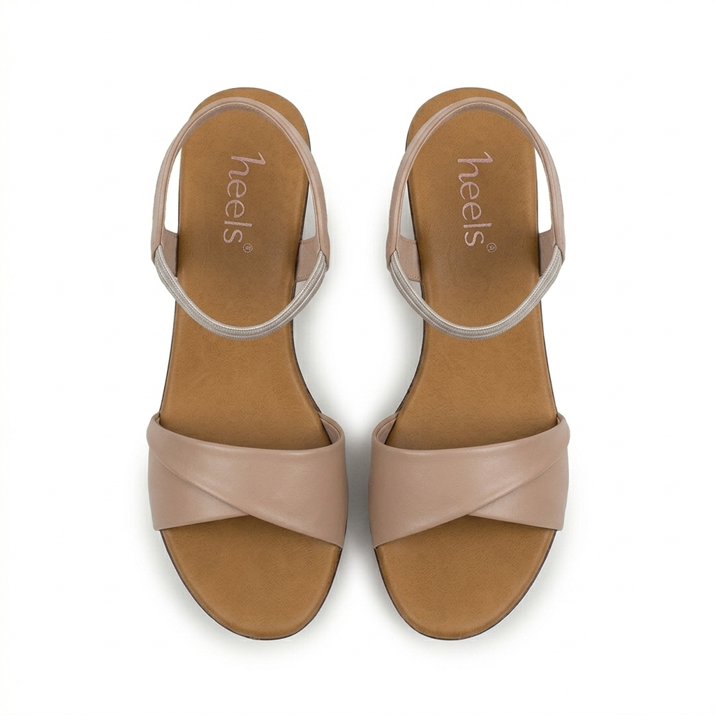 Jessica Platform Peep Toe Block Heel Sandals