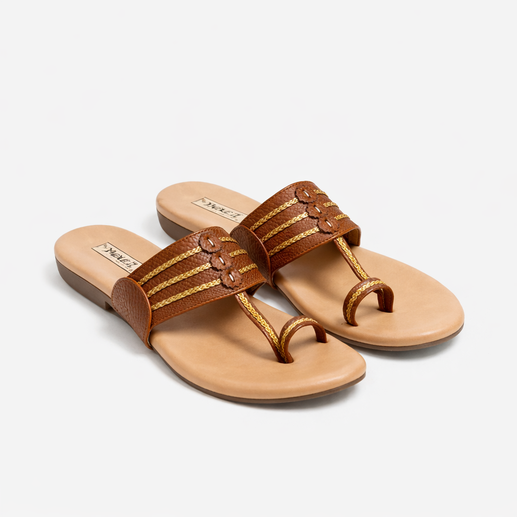 Samantha Cushioned Kohlapuris - The Heels India