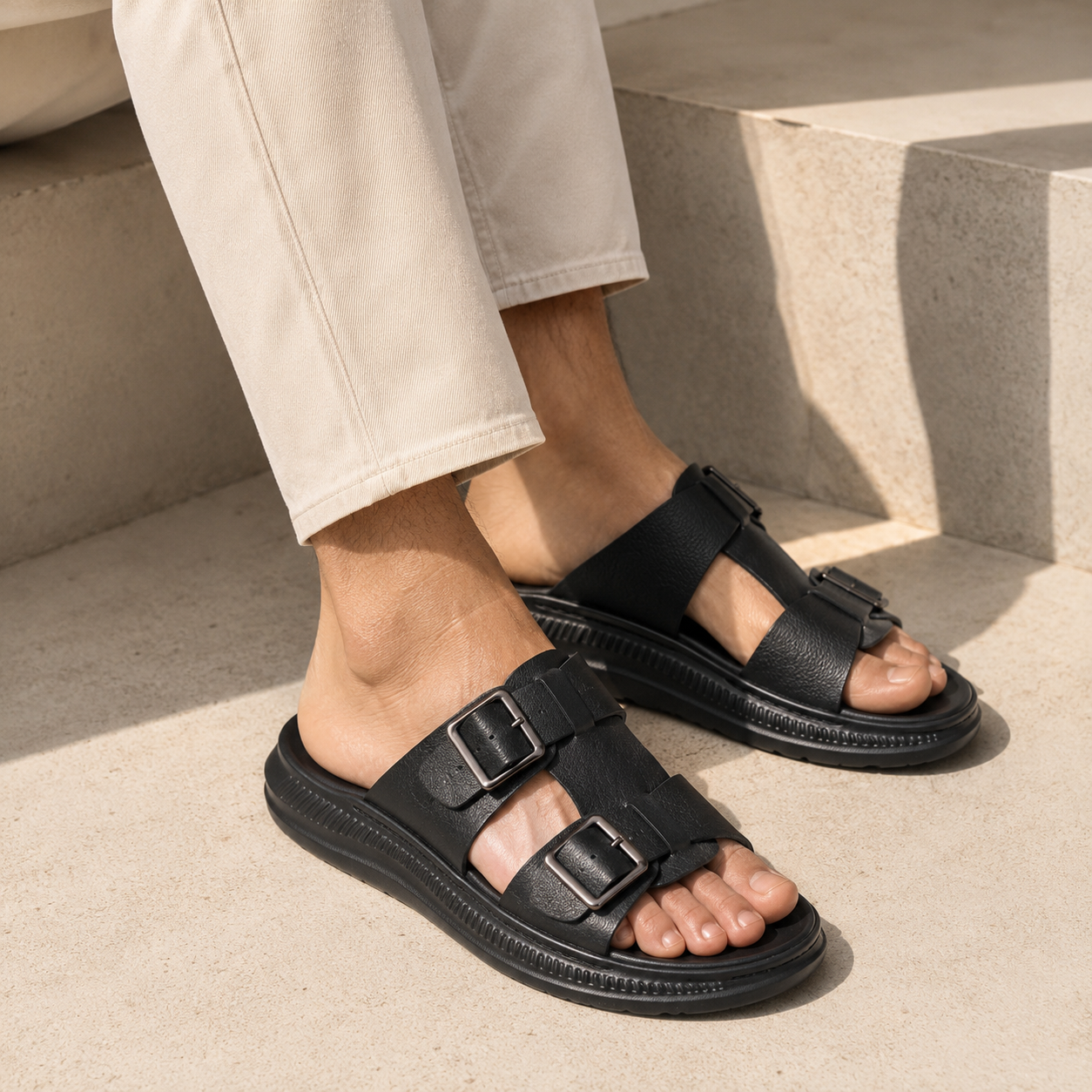 Mikel Zero Gravity Summer Comfort Leather Slippers