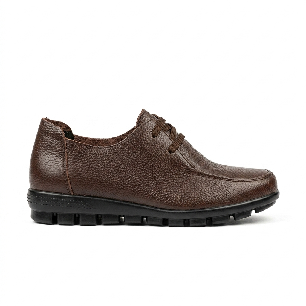 Arianna Casual Leather Lace Up Derby Shoes