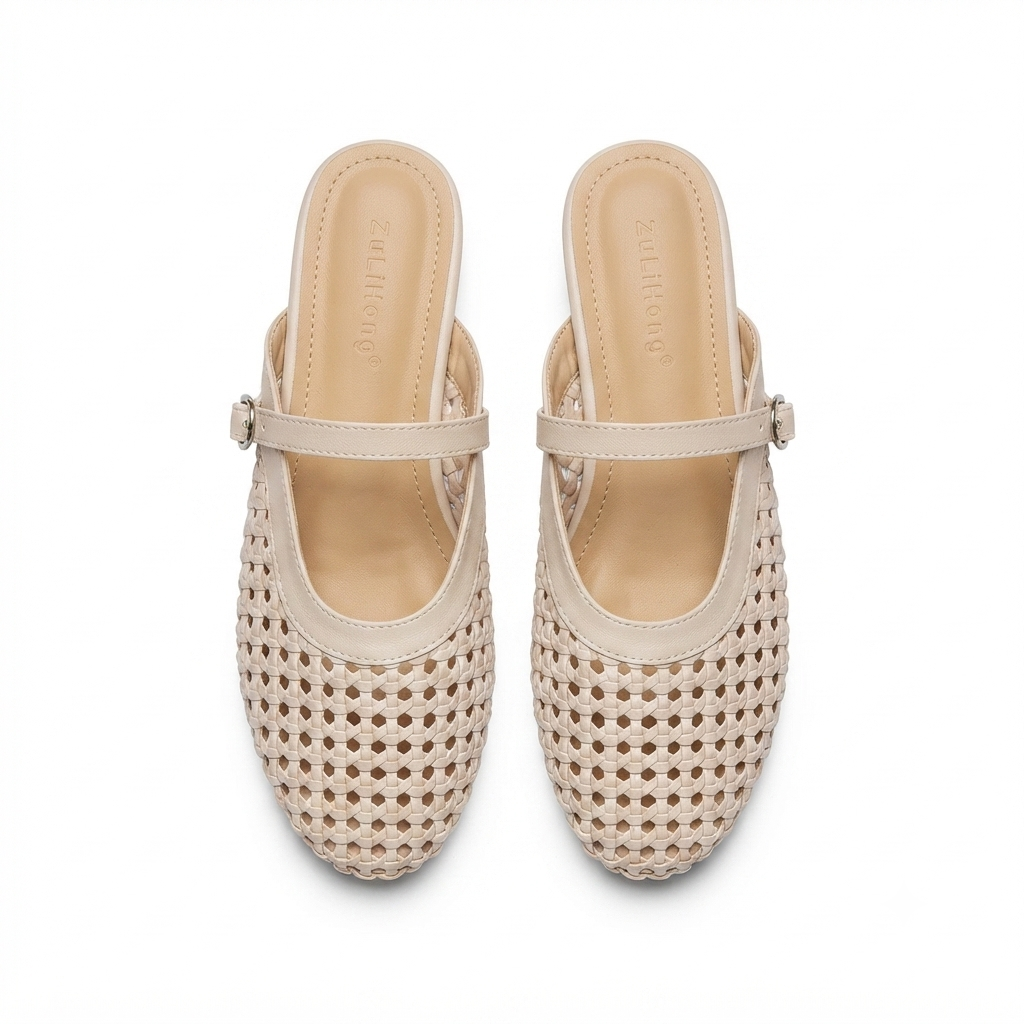 Nysa Premium Mesh Mary Jane Mules