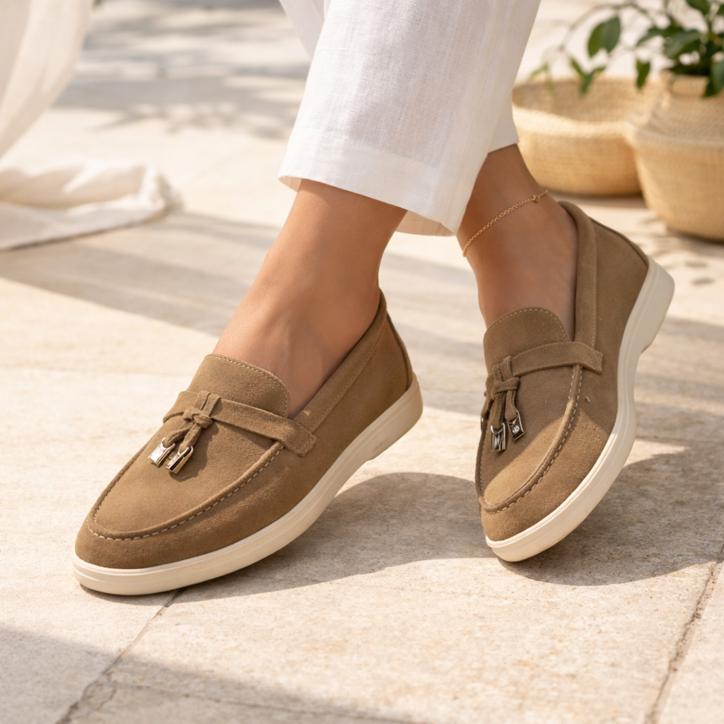 Junette Premium Leather Loafers - The Heels India