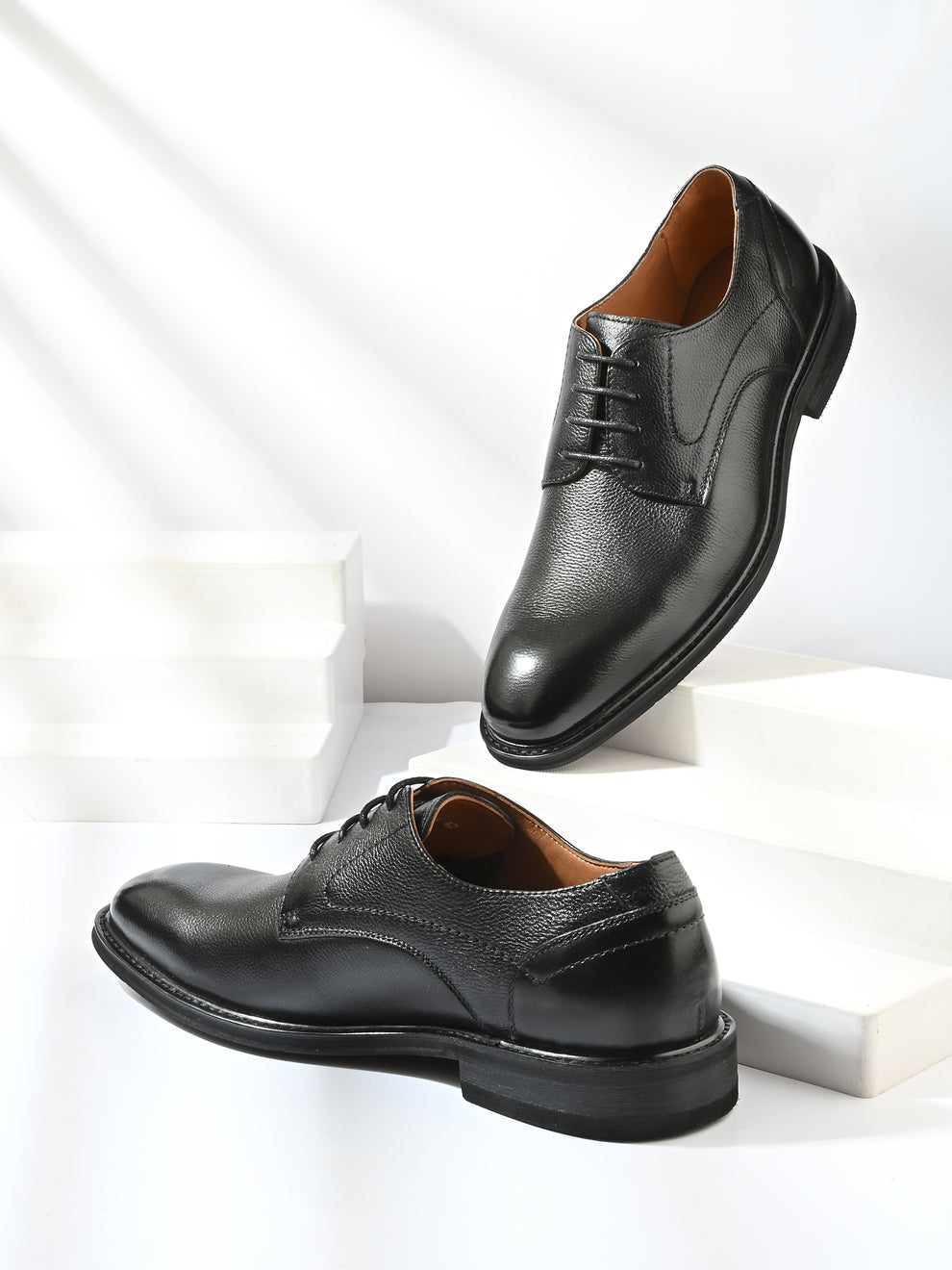 Levi Premium Leather Lace Up Derby Shoes