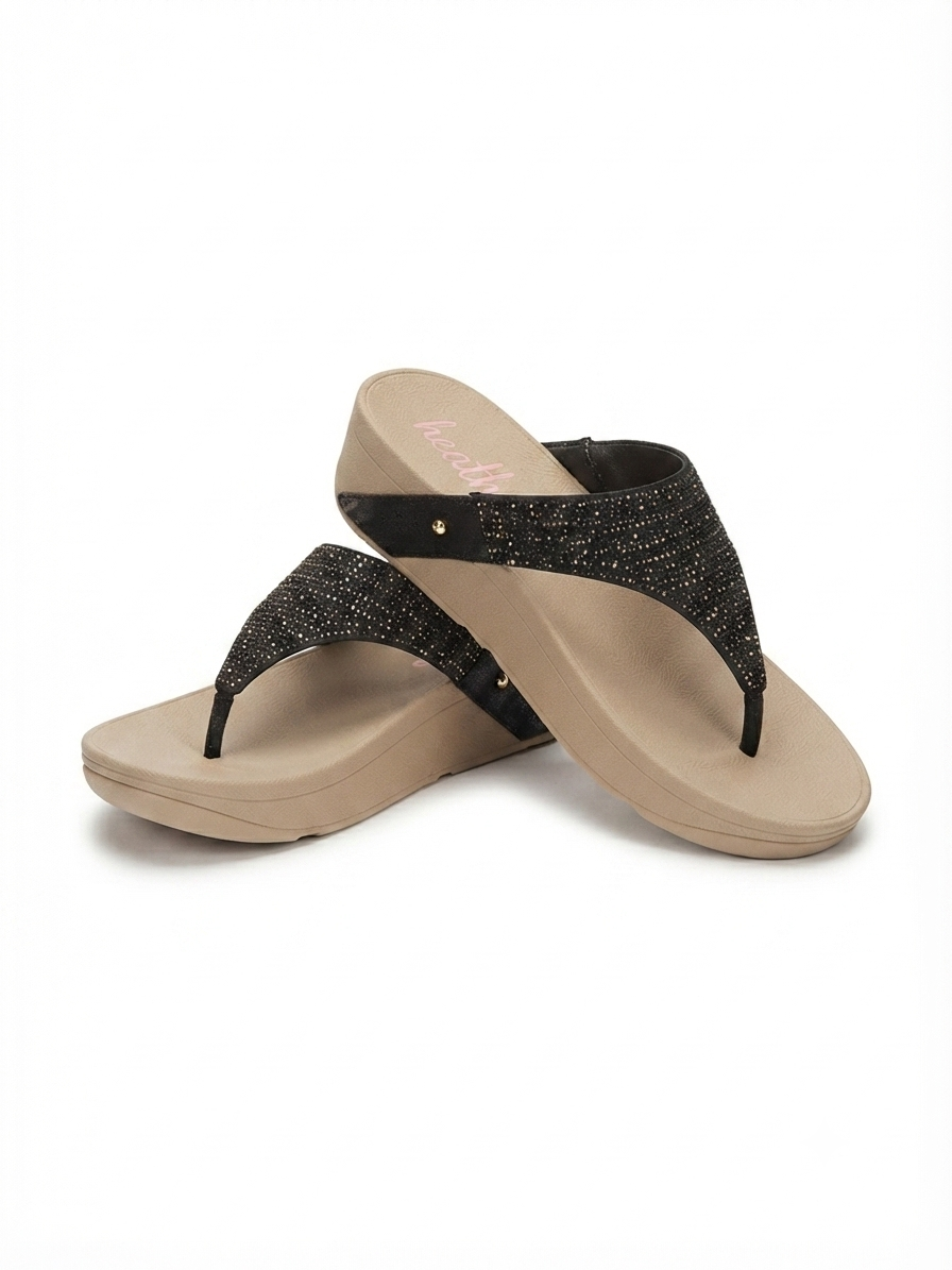 Gemma Bling Comfort Lite Flit Flop Slippers