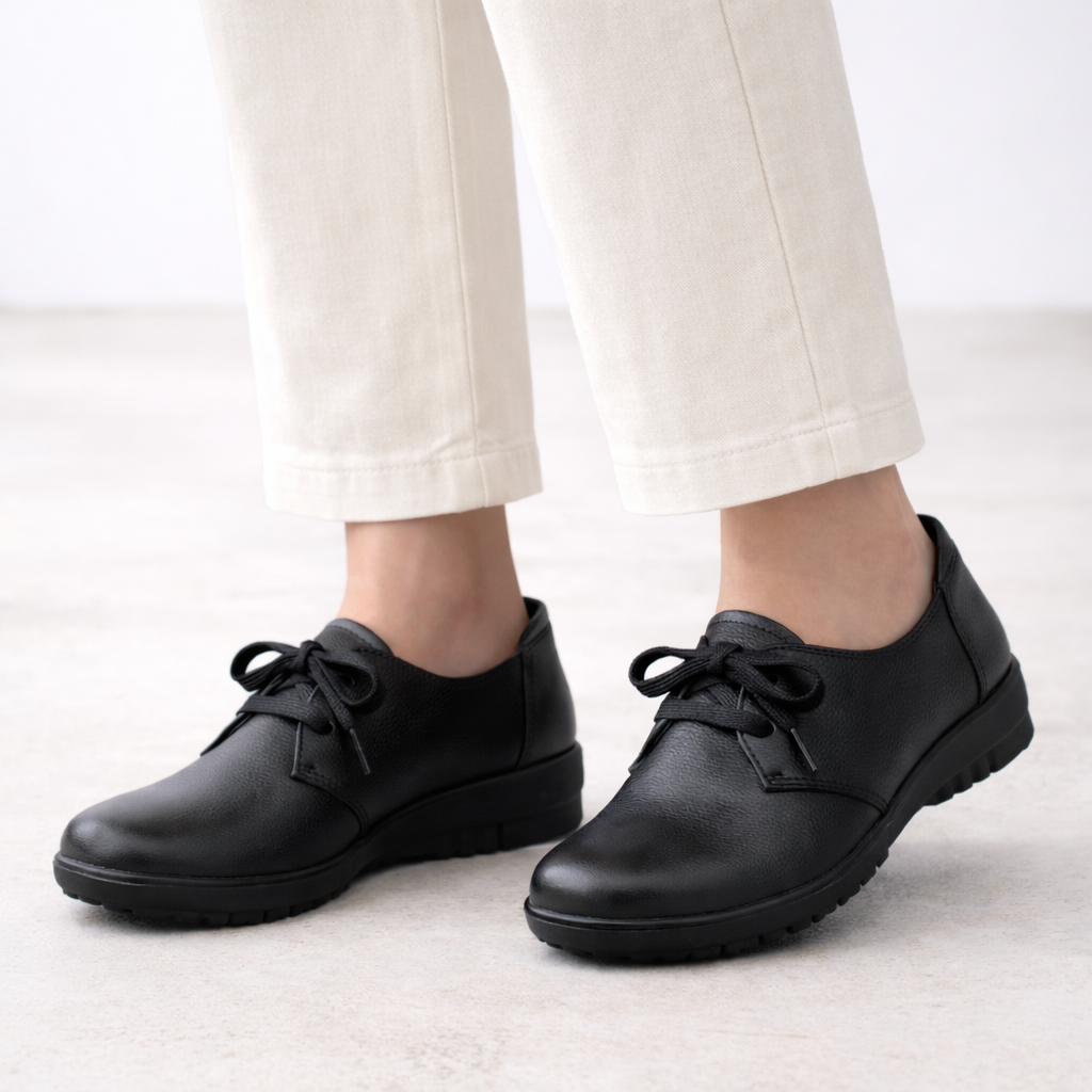 Bryoni Casual Lightweight Lace Up Derby Shoes - The Heels India