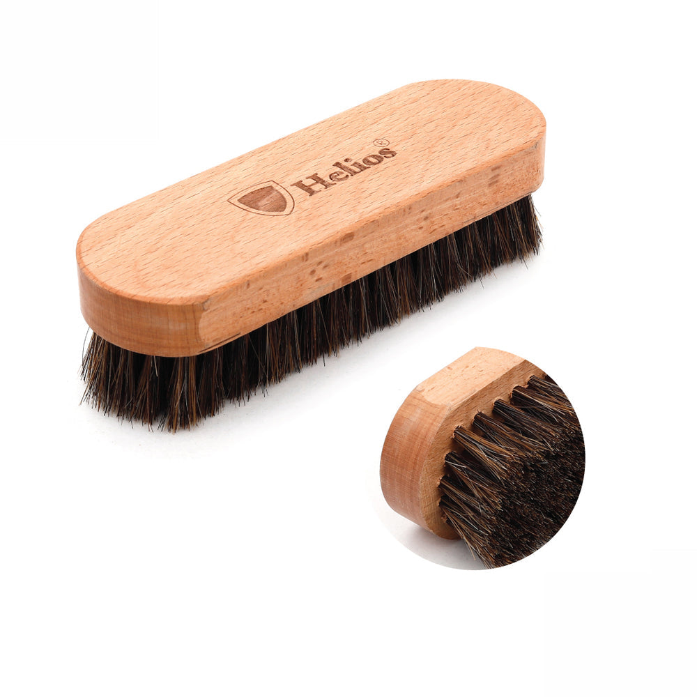 HELIOS 5.7 INCH 100% HORSE HAIR SHOE BRUSH