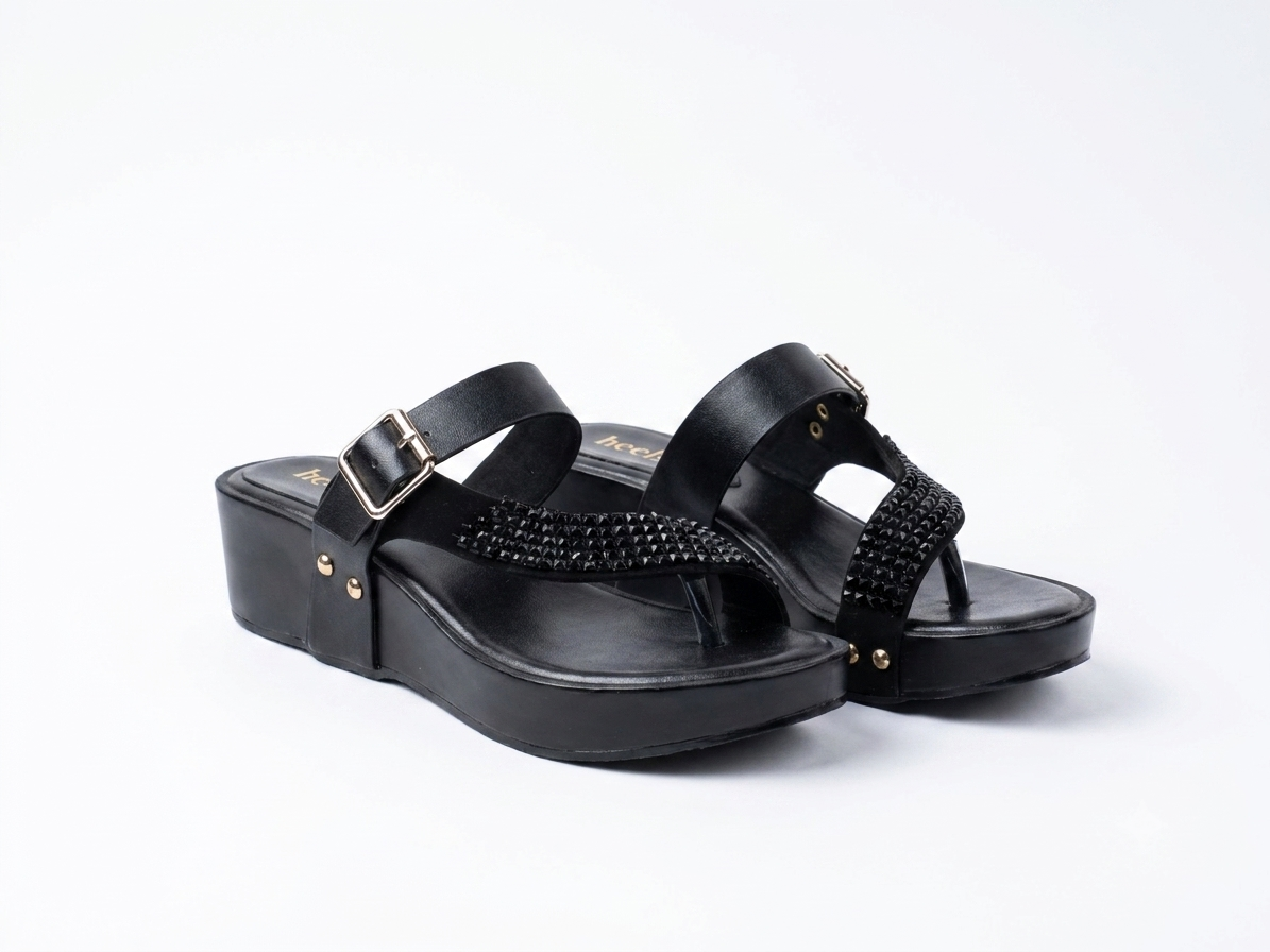 Mireta Embellished Comfort Thumb Wedges