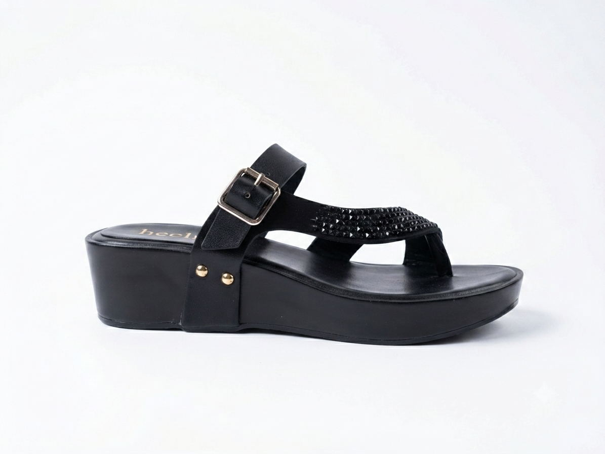 Mireta Embellished Comfort Thumb Wedges