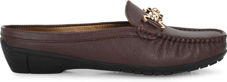 Bianca Cherry Leather Mules