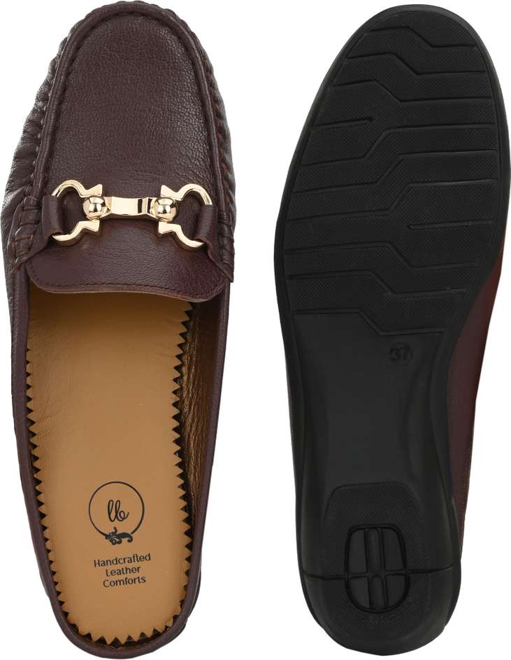 Bianca Cherry Leather Mules