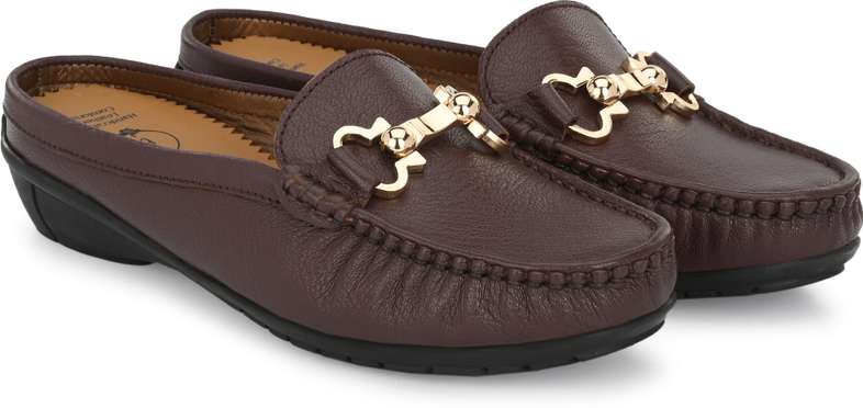 Bianca Cherry Leather Mules