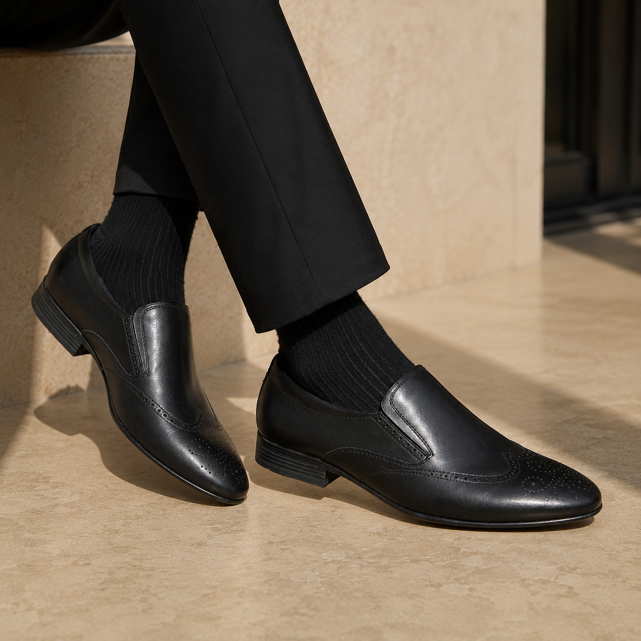 Malcolm Classic Premium Leather Semi Brogue
