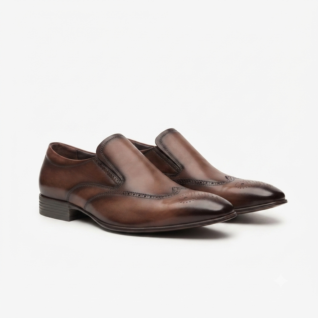 Malcolm Classic Premium Leather Semi Brogue