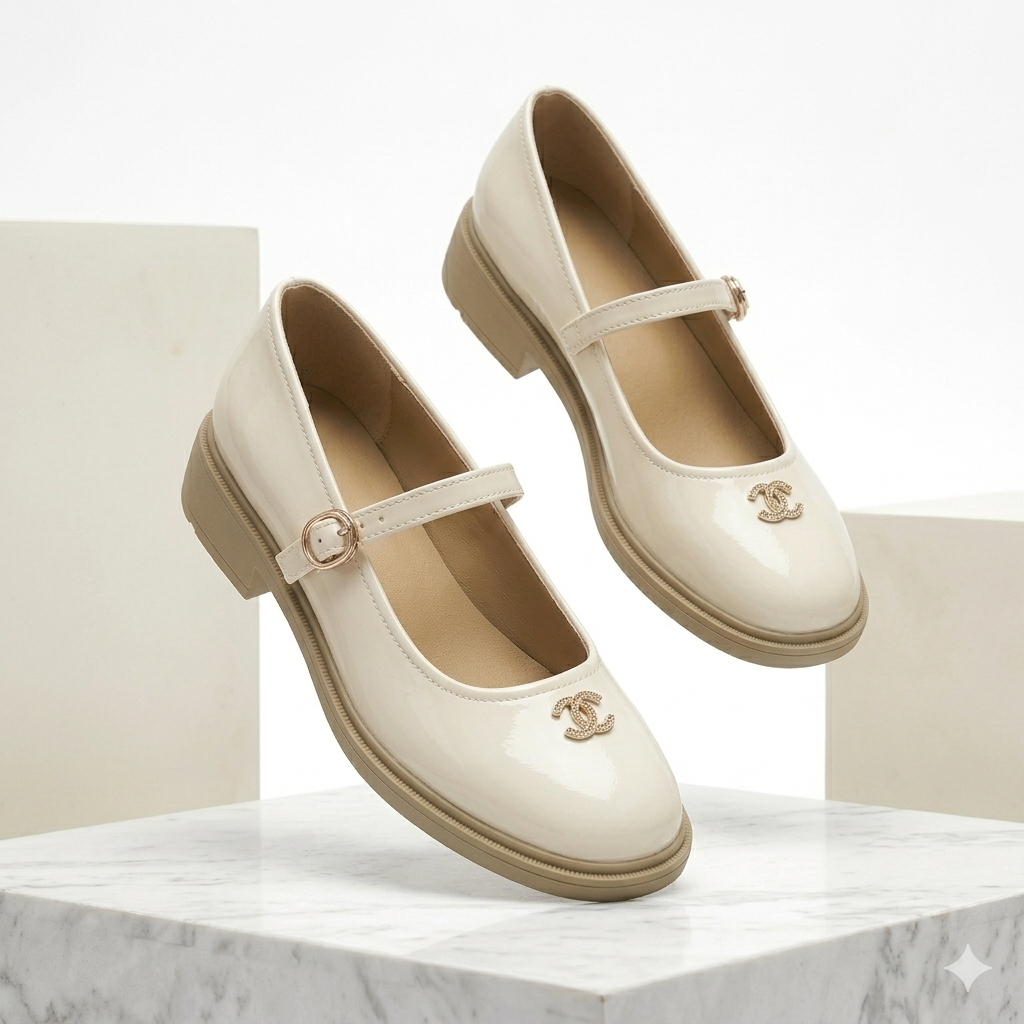 Shuzu Premium Patent Mary Jane Block Heels