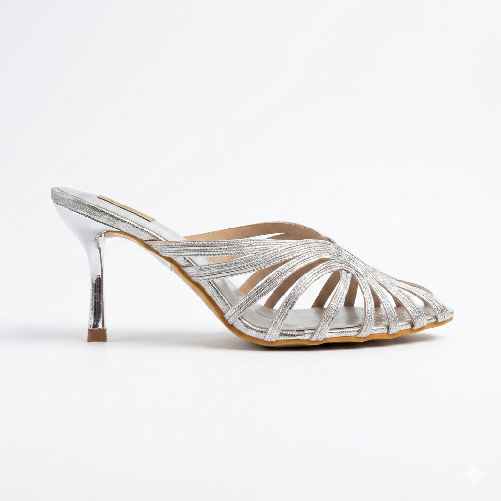 Ellen Premium Fancy Peep Toe Pencil Heels