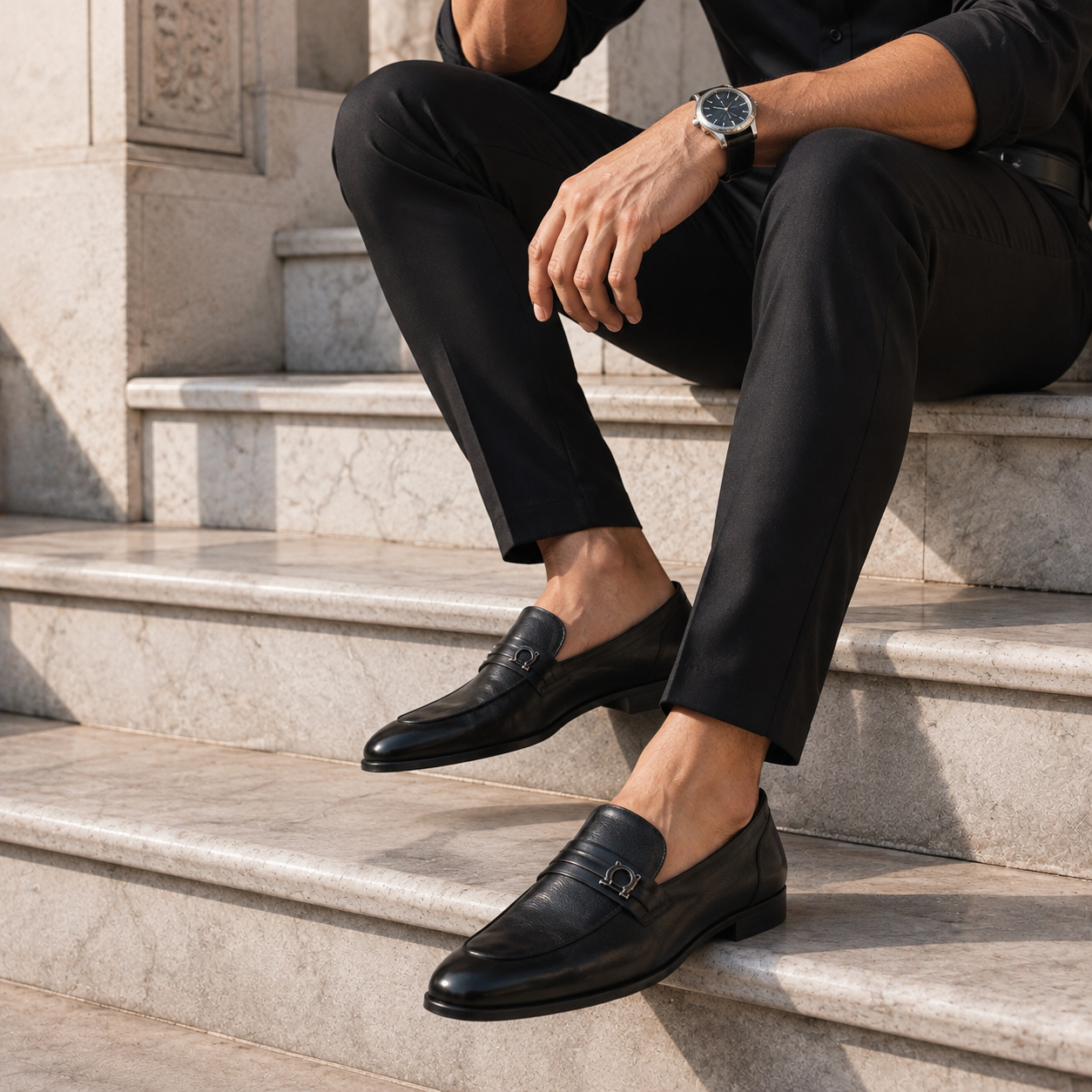Bastian Premium Leather Formal Moccasins