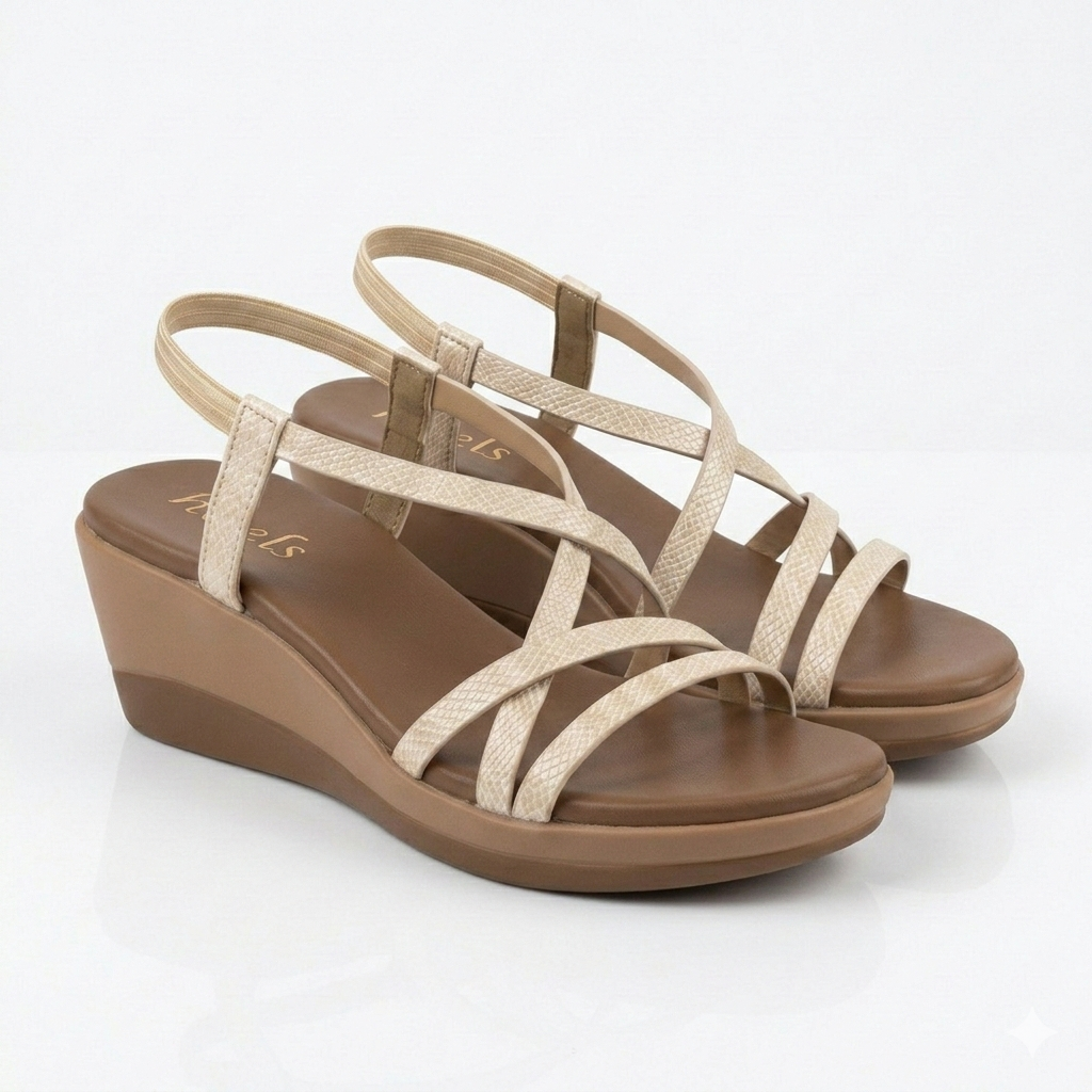 Raye Strappy Wedge Comfort Summer Sandals