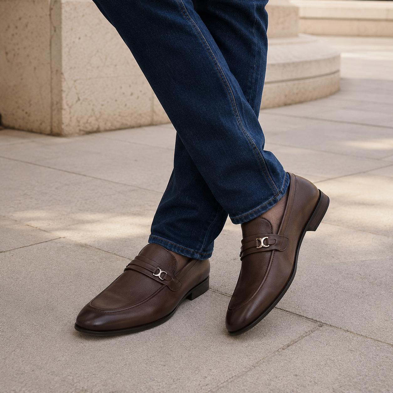 Jaydon Leather Formal Moccasins