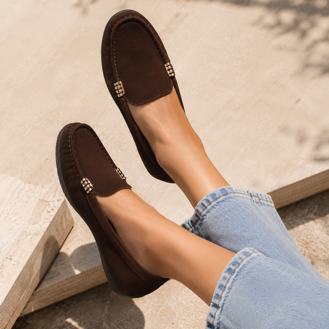 Chelsea Suede Leather Loafers - The Heels India