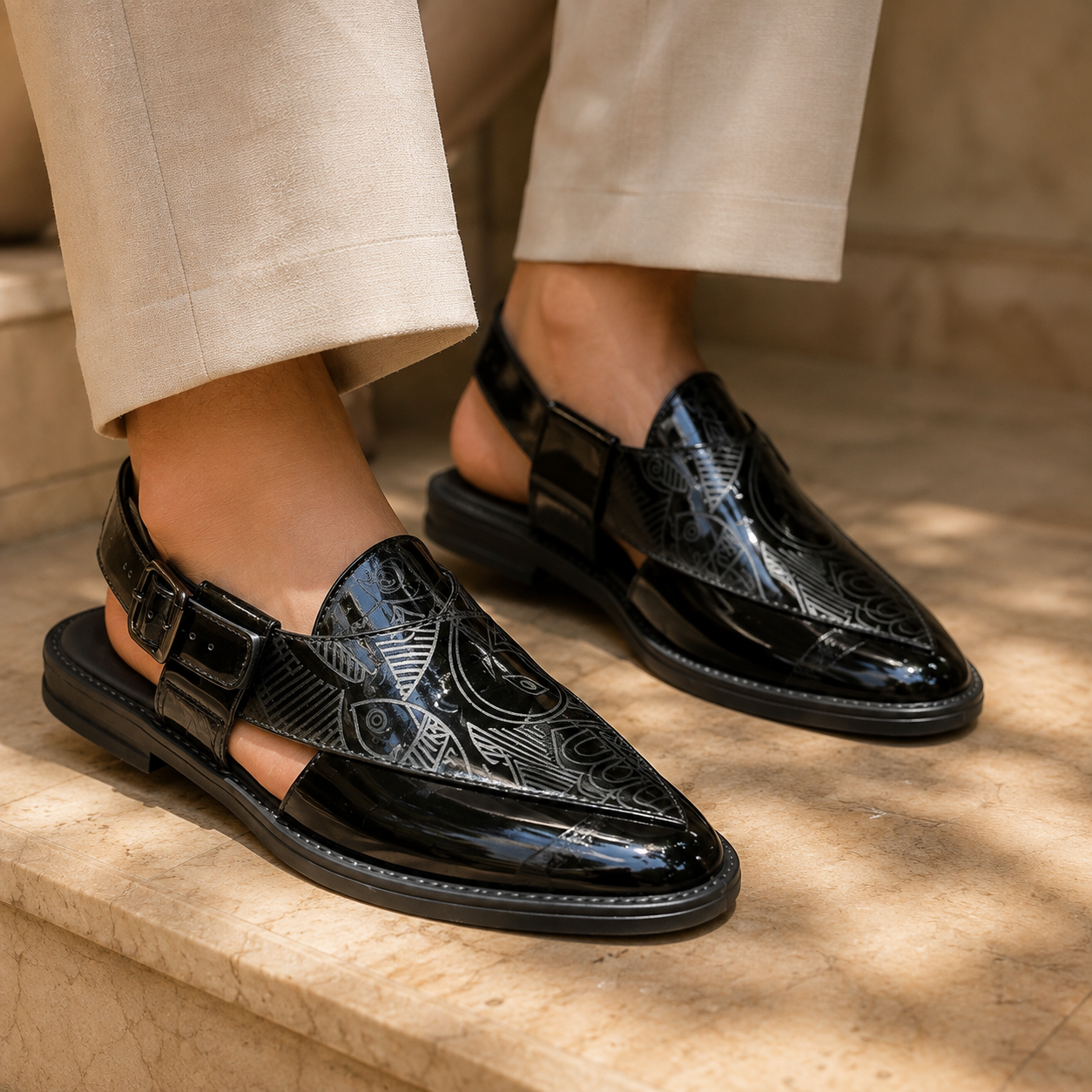 Neto Handmade Leather Peshawari Sandals