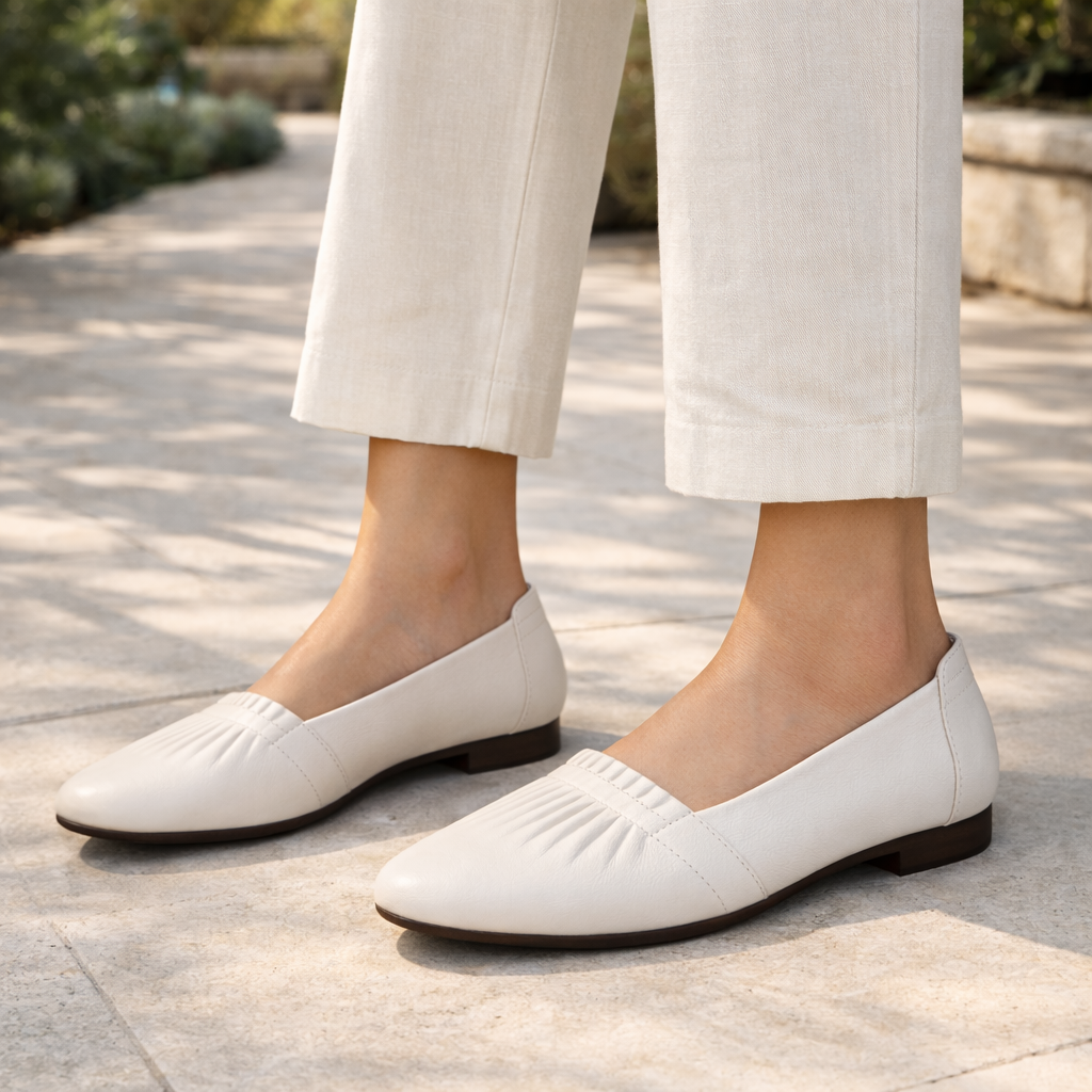 Linda Premium Leather Comfort Ballerinas - The Heels India