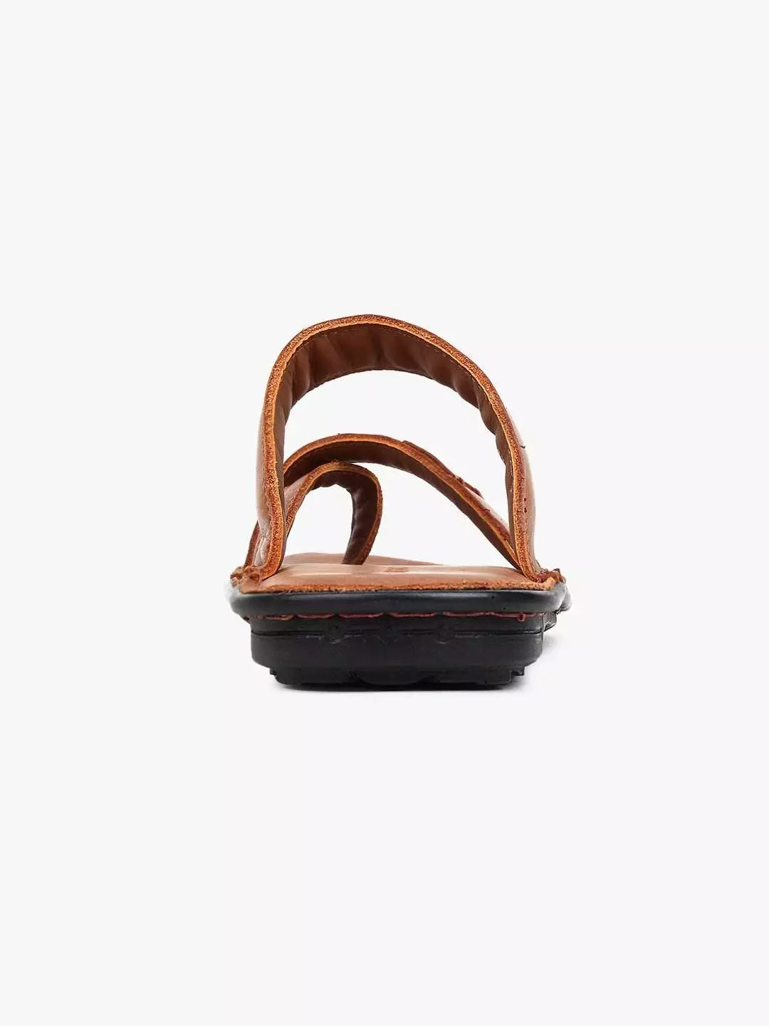 Everett Tan Leather Slippers - The Heels India
