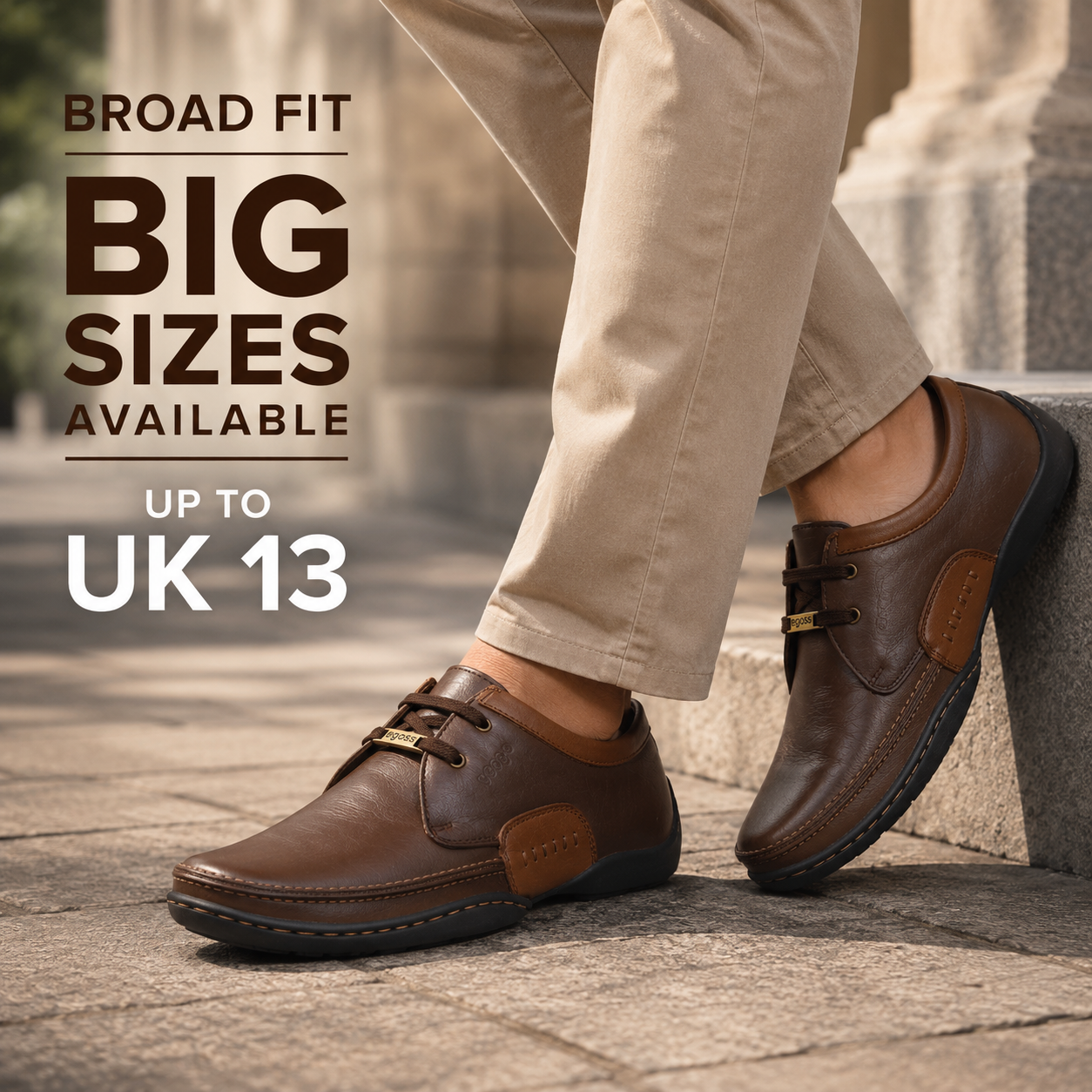 Isakov Leather Casual Stitched Derby Shoes