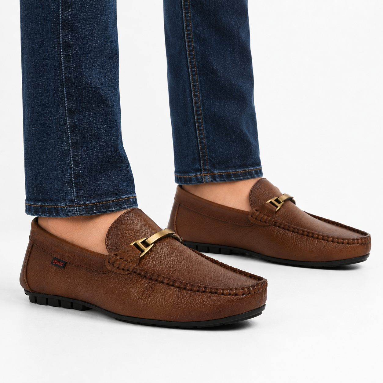 Baena Leather Cushioned Loafers