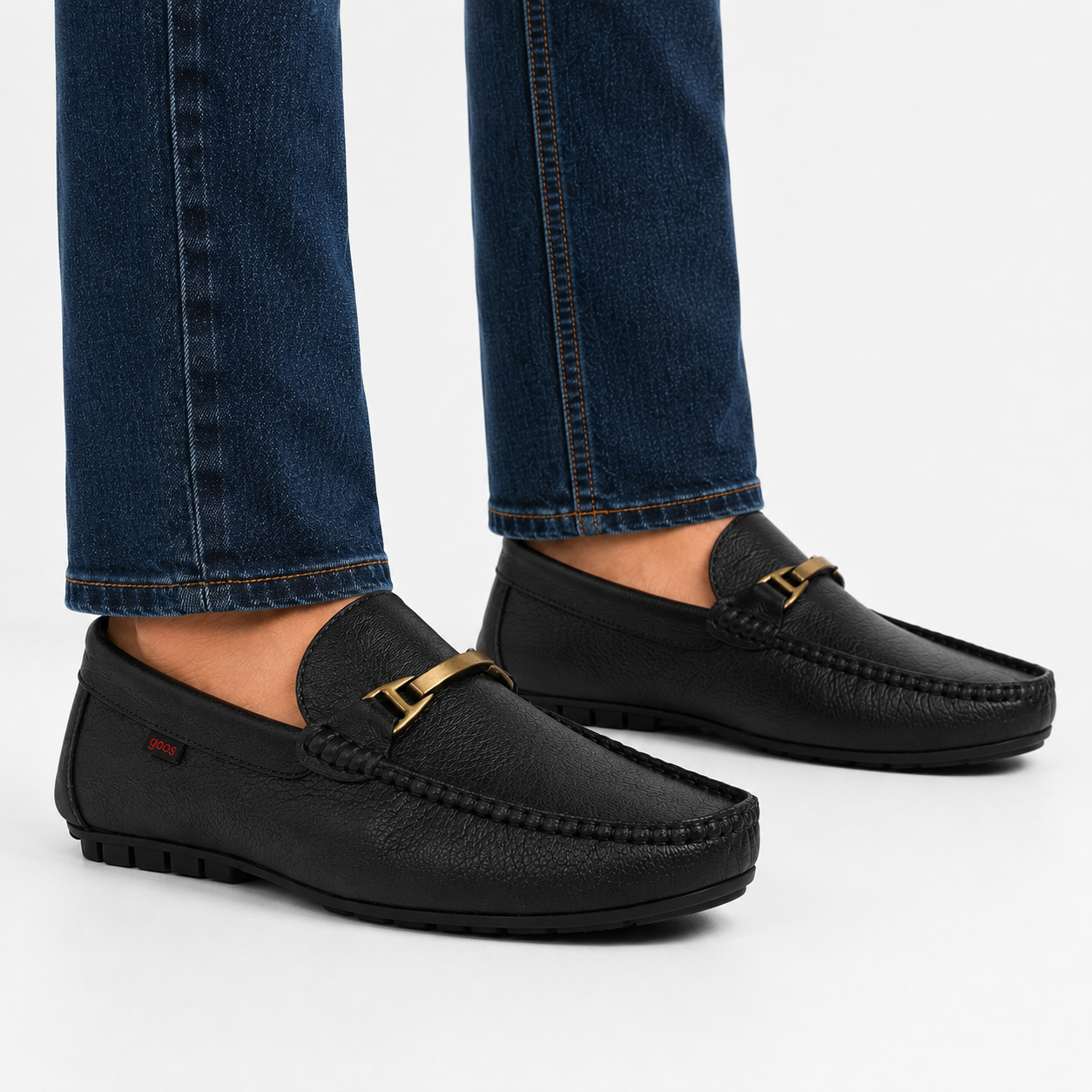 Baena Leather Cushioned Loafers