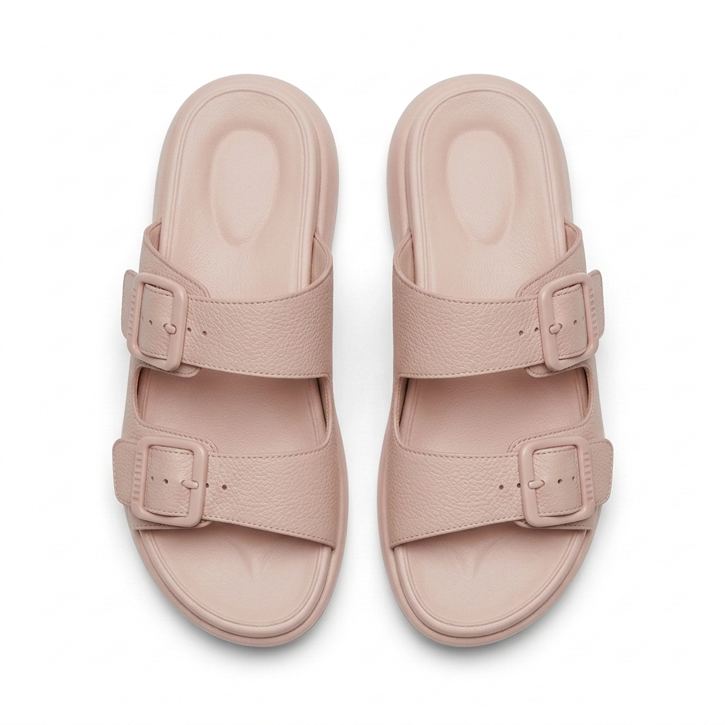Moreau Comfort Double Strap Chunky Sliders