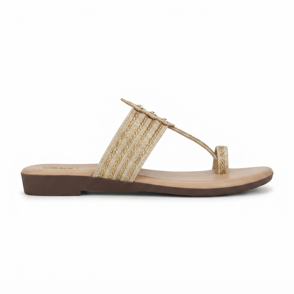 Alia Cushioned Kohlapuri Slippers