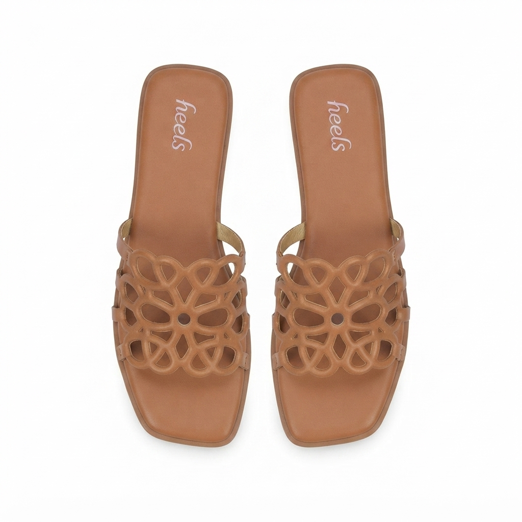 Lima Laser Cut Cushioned Summer Sliders