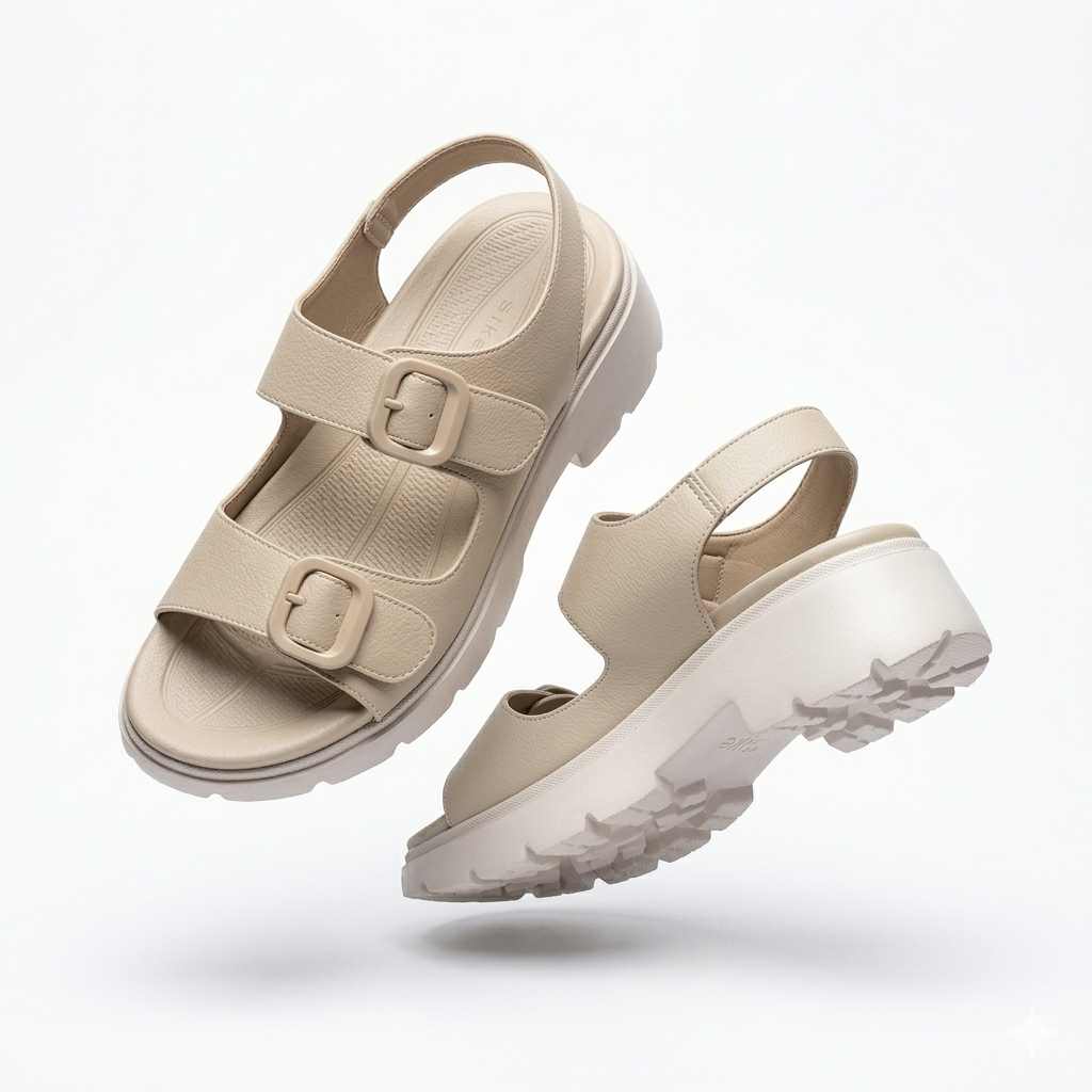Elara Comfort Chunky Summer Strappy Sandals - The Heels India