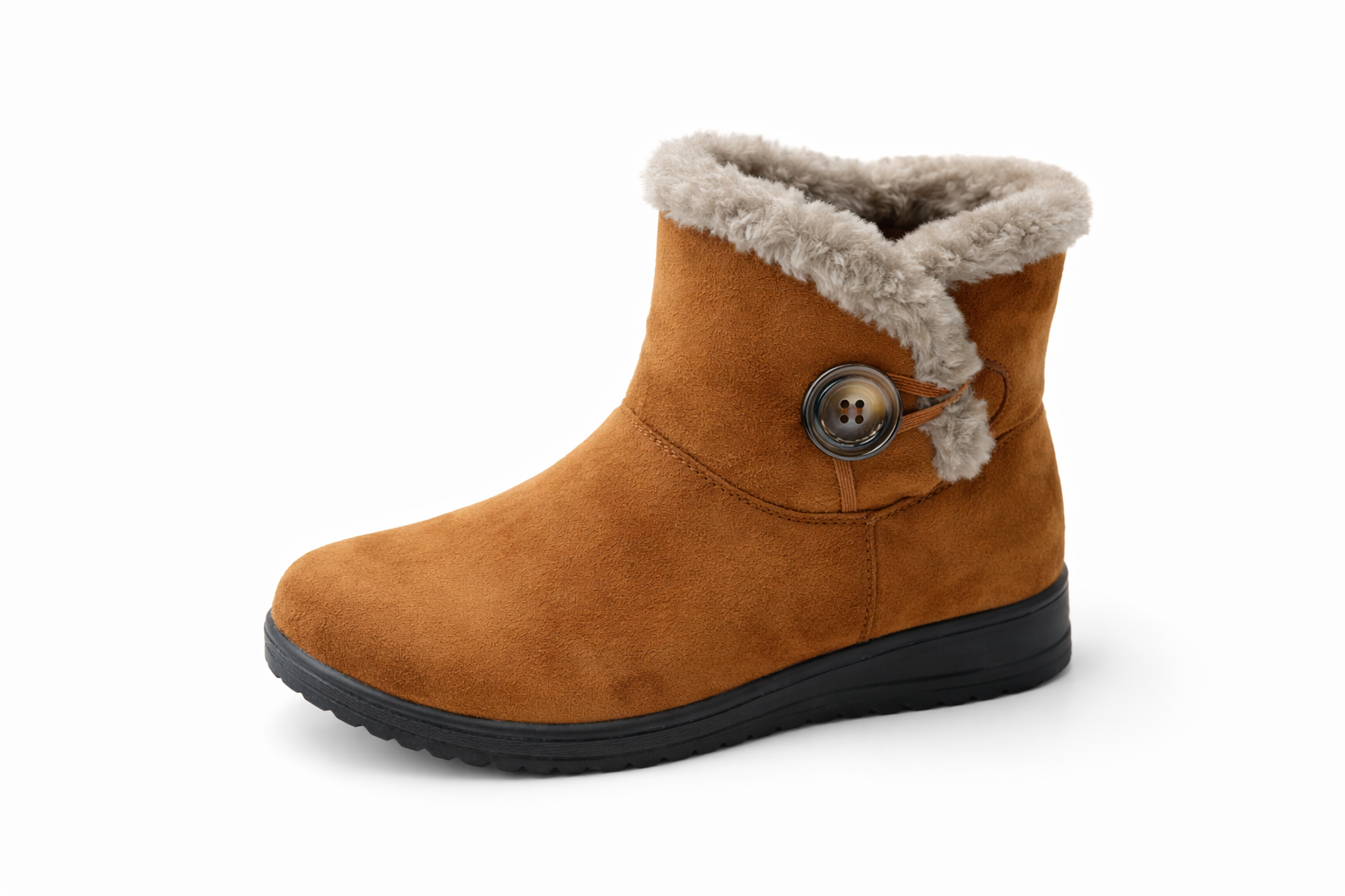 Lyon Suede Fur Ankle Classic Winter Boots
