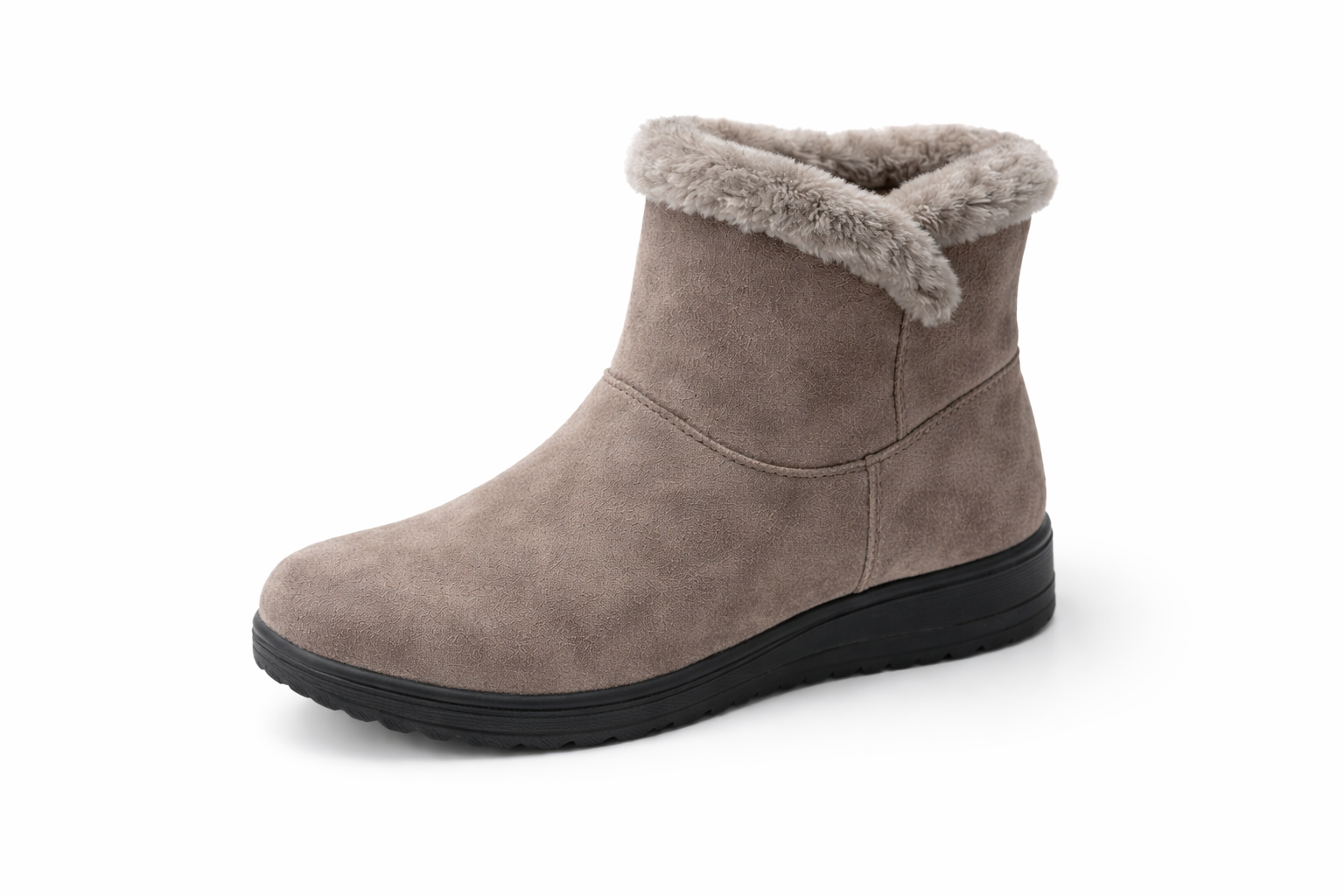 Lyon Suede Fur Ankle Classic Winter Boots
